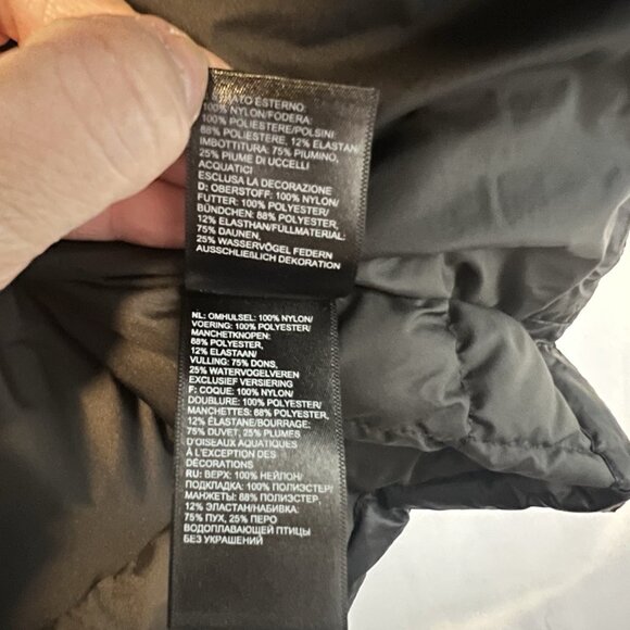 The North Face Acropolis Full Zip Parka Winter Coat Black Size Large Down Jacket - Picture 6 of 16